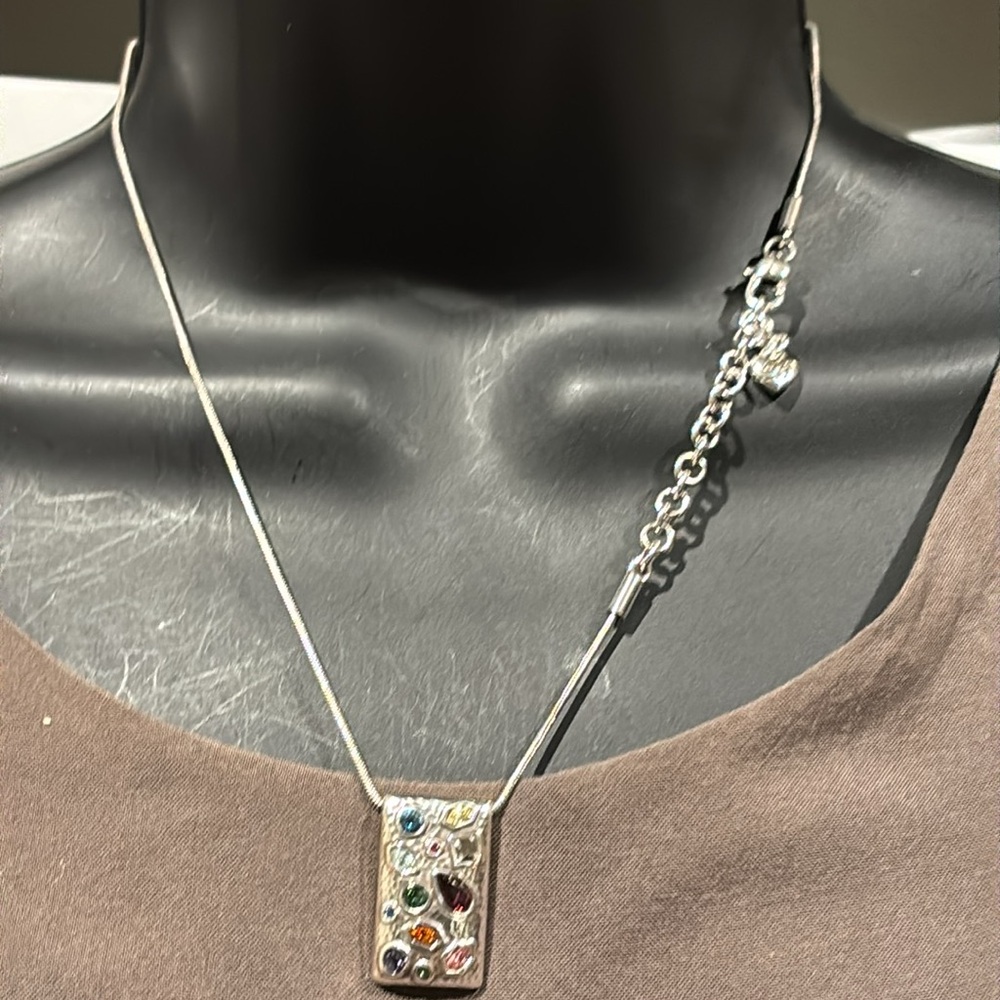 Brighton beautiful colorful stones necklace Elegant Silver Multicolor